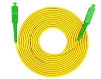 SC UPC APC monomodo G657A Simplex 1 núcleo 2 núcleos Interior Exterior FTTH Drop Cable de conexión de fibra óptica