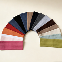 Bandeau de sport LUMI tendance en tricot élastique, large et antidérapant, pour le yoga, le fitness et les activités de plein air, multicolore et extensible