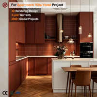 Armoires en bois de conception variée pour appartements, hôtels, villas, promoteurs immobiliers