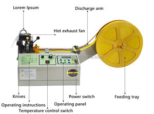 Couteau automatique à chaud et froid corde élastique en nylon ceinture en polyester ruban ruban en cuir sangle ruban découpeuse - Product Image 2