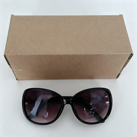 Boîte d'expédition en carton ondulé pour lunettes de vue et de soleil, boîte d'emballage personnalisée en carton kraft pour étui à lunettes, boîte d'expédition express