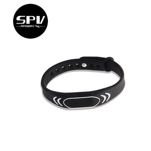Biểu tượng tùy chỉnh mã QR 13.56MHz ban nhạc cổ tay không thấm nước NFC ntag 213 Silicone dây đeo cổ tay - Product Image 5