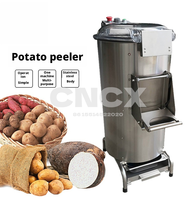 Automatische verse aardappel schil-, snij- en frituurmachine, compact ontwerp voor kleine bedrijven, friet- en chipsverwerkingslijn