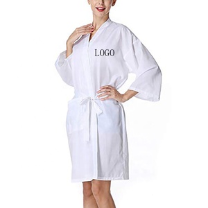 Bata de Peluquería Impermeable con Logotipo Personalizado, Uniforme de Poliéster para Spa y Salón de Belleza, Bata de Barbero Estilo Kimono con Bolsillo - Product Image 2