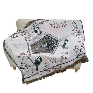 Coperta Jacquard Geometrica Personalizzata, Resistente ed Ecologica, per Tutte le Stagioni, con Nappe, Portatile per Viaggi, Hotel e Uso Domestico - Product Image 2