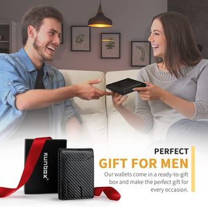 <span class=keywords><strong>ADELE</strong></span>-Portefeuille en cuir mince à 11 emplacements avec blocage RFID pour homme, pochette avant minimaliste de grande capacité, porte-cartes de crédit, cadeau - Product Image 6