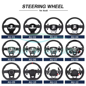 Nuevo Volante Deportivo S-Line de Cuero Completo con Botón de Arranque para R8 TTRS C6 C7 S7 S4 A4 B8 RS3 SQ5 S5 B9 A6 C8 <span class=keywords><strong>A3</strong></span> 2018 - Product Image 6