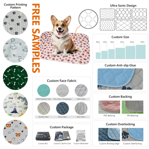 Alfombrillas Reutilizables Ecológicas para Mascotas, Alfombrillas Lavables para Camas <span class=keywords><strong>de</strong></span> <span class=keywords><strong>Perros</strong></span>, Alfombrillas <span class=keywords><strong>de</strong></span> Entrenamiento Acolchadas Impermeables Antideslizantes para Cachorros - Product Image 5