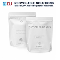 Bolsa Personalizada con Cierre Hermético para Envasado de Alimentos, con Cierre Reutilizable y Área de Impresión en Blanco para Marca Privada