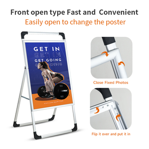 Panneaux publicitaires en métal pour trottoir, panneaux de signalisation pour <span class=keywords><strong>immobilier</strong></span>, panneaux d'affichage en plastique pour extérieur, vente en gros - Product Image 5