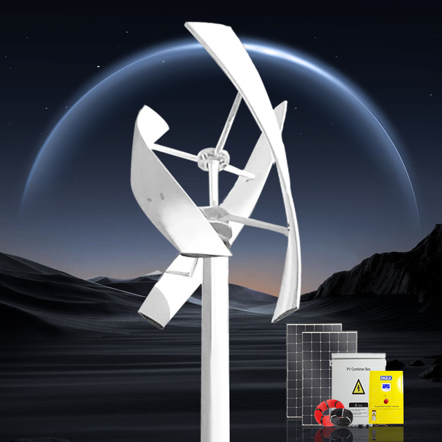 Residential Wind Power Generator 5KW 10KW 20KW Vertical Axis Wind Turbine 48V 120V 220V 380V Wind Mill for Home Use