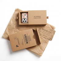 Caja de Embalaje Biodegradable Portátil de Alta Gama para Fundas de Smartphones, con Cajón, de Cartón, con Relieve, Cierre Magnético, Estética, para Venta Minorista