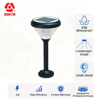 Lámpara Solar de Jardín HYD01, 2700K-6000K CCT, IP66, Regulable, con Control Remoto, ABS, 0.5kg, Funciona a -40°C ° De la C a +50 ° C 2 Años