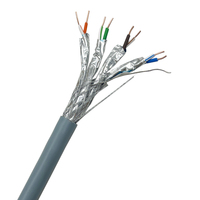 Kicco LZSH 500m klip tembaga 10G 30% kecepatan tinggi 0.58mm kabel LAN Ethernet dalam ruangan Cat6a 23AWG SFTP produk produsen