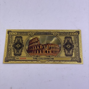 Billet <span class=keywords><strong>de</strong></span> <span class=keywords><strong>banque</strong></span> en PET plaqué or 100 dollars, étanche, sur le thème <span class=keywords><strong>des</strong></span> Sept Merveilles <span class=keywords><strong>du</strong></span> <span class=keywords><strong>Monde</strong></span>, pour collection, vente en gros - Product Image 4