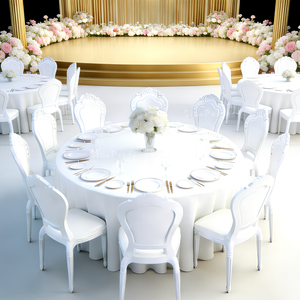 Wholesale Luxury Modern pp White Plastic Wedding <b>Chair</b> Outdoor Hotel Dining Event Banquet Plastic Ceremony <b>Chair</b> Events - Product Image 1