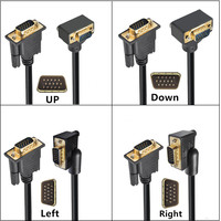 Cable VGA con Núcleo de Cobre Chapado en Oro para Conexión de Monitores de Computadora y Pantallas de Cajas Registradoras de Supermercados, Cable de Datos de Video