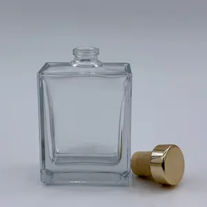 Botol parfum semprot bening 50ml, semprotan parfum mewah botol kosong kemasan kaca