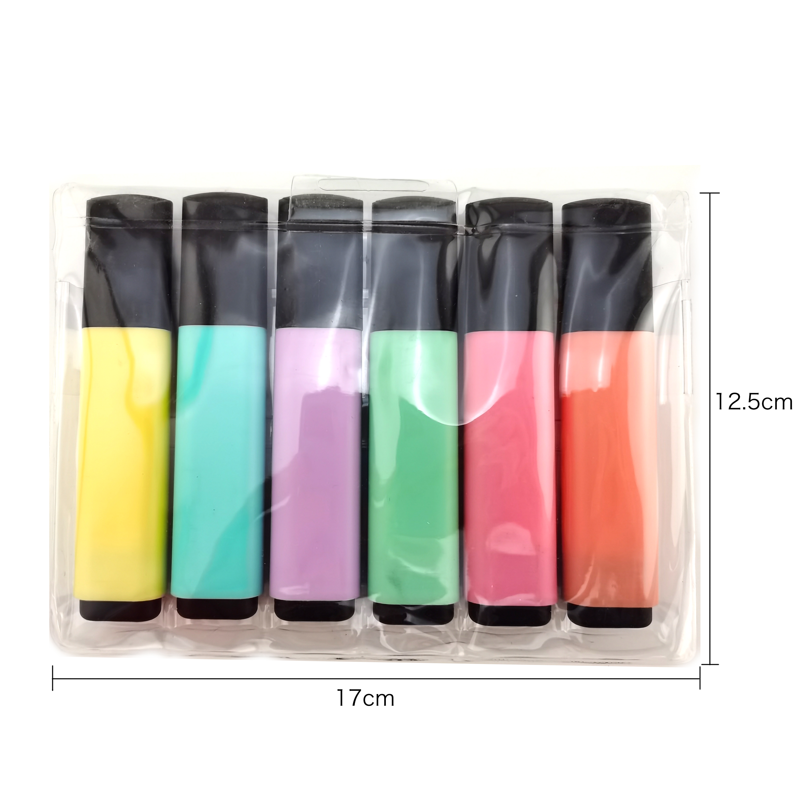 Custom Mini Sta Bilo Cute 6 Pcs Highlighter Pen Marker Pens Set