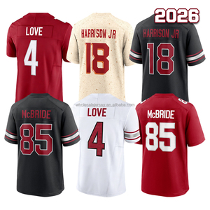 Maillot de football cousu pour hommes 2026, modèles Jeremiyah Love, Trey McBride, Marvin Harrison Jr, tailles S-3XL - Product Image 1