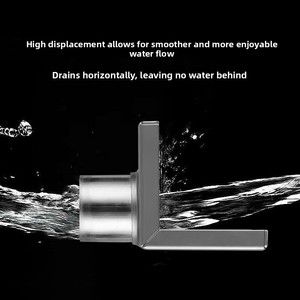 Sifone a pavimento a L in acciaio inox 304 a parete, design moderno e minimalista <span class=keywords><strong>per</strong></span> terrazze e balconi esterni, 50mm - Product Image 3