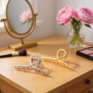 Fermaglio per capelli Plain Board Cross Clamp da 11 cm per donna, accessorio per lo styling dei capelli - Product Image 3