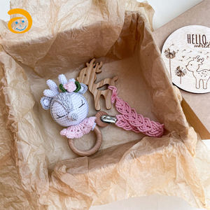 Juguetes de peluche hechos a mano, animales, oso, conejo, <span class=keywords><strong>zorro</strong></span>, muñeco de punto de ganchillo, 2021 - Product Image 6