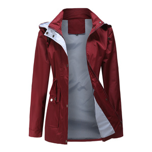 Abrigo de Gabardina con Capucha Desmontable para Otoño e Invierno, Abrigo para Mujer de Talla Grande, Venta al por Mayor - Product Image 3