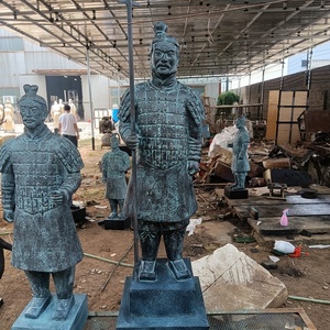 <span class=keywords><strong>Statue</strong></span> da giardino classiche a grandezza naturale in fusione di bronzo con guerrieri in <span class=keywords><strong>Terracotta</strong></span> in vendita - Product Image 1