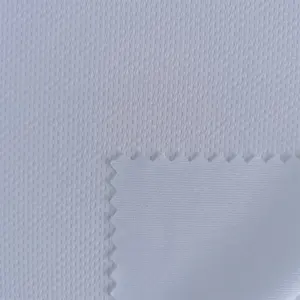 White Bird Eye Mesh Fabric For Soccer Uniform
