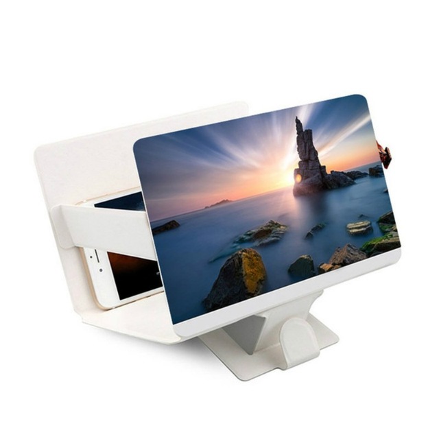3X Portable Plastic 3D Enlarge Stand LCD LED Screen Magnifier Bracket Mobile Phone Screen Magnifier