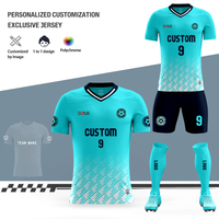 Maillot de football personnalisable pour hommes Maillot de football d'été OEM Ensembles d'uniformes d'équipe de jeunes Maillot de football personnalisé vierge fabriqué