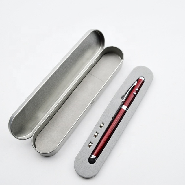 Popular Sale Multi Functional Metal Light Screen Stylus Promotion Laser Ball Pen with Box Sets