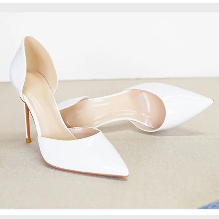 Chaussures Femme Zapatos De Mujer Pointy Toe D Orsay上品な靴が夏のオフィスビジネスでスリップ女性のための薄いハイヒールパンプス
