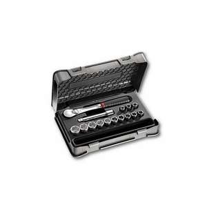 USAG - U06040304 Assortment with hexagonal <b>sockets</b> in ABS case (15 pcs) - EAN 8001150009297 <b>RATCHET</b> AND <b>SOCKET</b> SETS 1/2" - Product Image 1