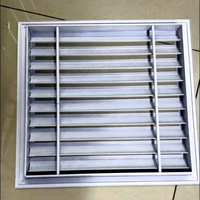 Grilles de ventilation carrées en alliage d'aluminium pour entrepôts extérieurs, avec installation facile, 150*150MM