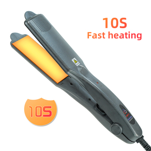 QXXZ Professioneller Titan-LED-Negativ-Ionen-Haarglätter, tragbares elektrisches Glätteisen für trockenes/nasses Haar, schnelles Aufheizen - Product Image 4