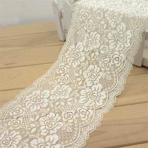 Largeur 18cm Élastique Dentelle Garniture Ruban Tissu DIY Artisanat Robe De Mariée Jupe Couture Vêtements Accessoires - Product Image 5