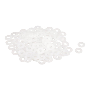 10 pièces/sac blanc Nylon mince <span class=keywords><strong>rondelle</strong></span> plate M1.4 M2 M3 M5 M6 M8 M12 plastique caoutchouc bague d'étanchéité joint de cale - Product Image 6