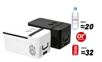 Réfrigérateur-congélateur portable FantastiCLEAN FT-20L 20L à double température avec compresseur 12V-24V AC, mini-réfrigérateur pour camion, camping-car, camping