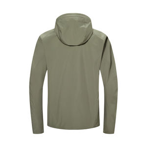 Combinaison de pluie solide en polyester léger de haute qualité, automne, fermeture éclair, coupe-vent, imperméable, veste tricotée pour la randonnée, hommes et femmes - Product Image 4