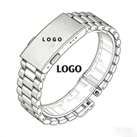 Bracelet de montre respirant en acier 904L et alliage de zinc, boucle déployante gravée au laser, revêtement PVD, bracelet de remplacement pour plongeur