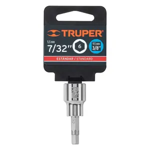 Boîte de 6 douilles hexagonales de 7/32 po, entraînement 3/8 po, TRUPER - Product Image 3
