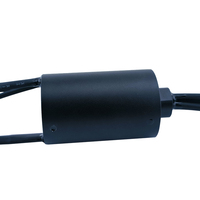 Anillo Colectores Híbrido de Alta Frecuencia RG-179 con Cable Coaxial, Circuito de 15 Vías, Velocidad 0-200 rpm, 0-220 VCA/VCC, Temperatura de Contacto -30 +80 °C