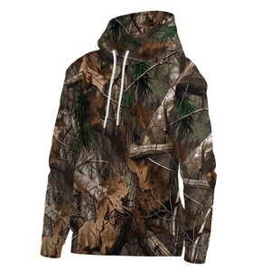 Sudadera con capucha y cremallera para hombre, estilo clásico de caza, con bordado 3D, forro polar, para otoño, lisa, teñida, de poliéster/algodón, estampada, de gran tamaño - Product Image 5