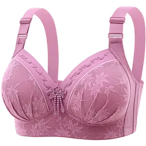 Floral Lace Bras for Women Sexy Lingerie Beauty Back Deep V Bralette Wire  Free Thin Underwear Push Up Bra Female Brassiere 