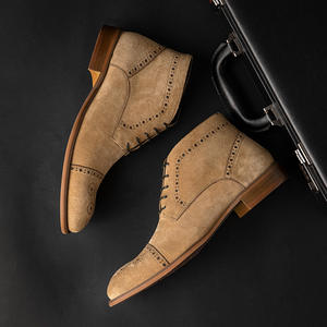 Zapatos Oxford de Hombre, Modelo 2026, de Cuero Genuino, Retro, Modernos, Grabados en Inglés, con Cordones Mate y Punta en Pico - Product Image 5