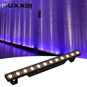 Luz LED matriz para boate profissional, 12*3w, barra de lavagem, estroboscópio e blinder, iluminação 3 em 1 para DJ, luz de pixel LED