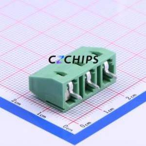 1717732 Screw Terminal Block Through hole Component (THT),P=7.62mm Connector 1x3P 7.62mm Green Through Hole - Product Image 2