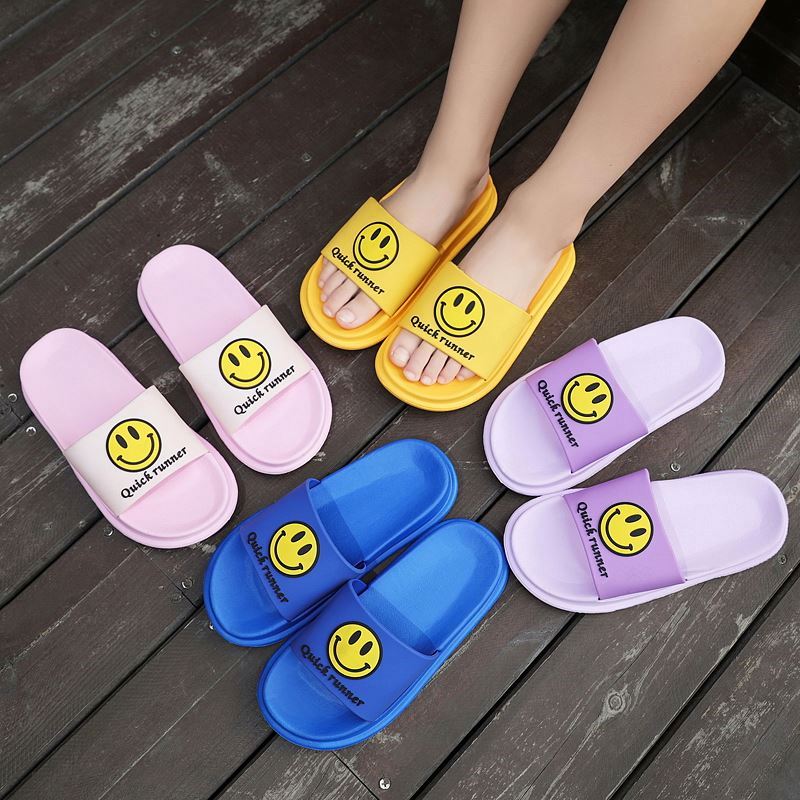 Новинка; Мягкие детские тапочки из ЭВА; Однотонные домашние шлепанцы; Бесшумные тапочки; Домашние и уличные тапочки со смайликом